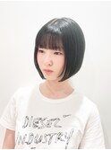 【松戸 藤原】黒髪ストレートボブ