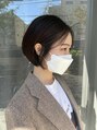 カウチソフ(kauti sofu)&nbsp;シンプルなショートボブ！ツヤのあるカラーも得意です！！