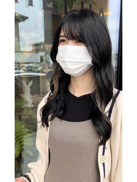 シェルハ(SHELHA) 韓国風レイヤーカット インナーカラー グレージュカラー