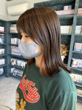 ヨム(YOMU) オレンジイヤリングカラー