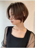 前髪長めの大人美人ショート/ショートヘア/ショートボブ