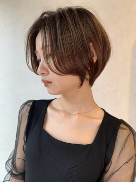 ロンドブルーム 天神大名店(Lond Bloom) 前髪長めの大人美人ショート/ショートヘア/ショートボブ