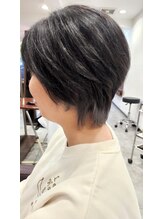 アンジュ(ange) ウルフ　インナーカラー グレーシルバー