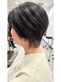 ウルフ インナーカラー グレーシルバー