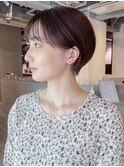 ナチュラルショート_チェリーブラウンフェミニンロング_ba420671
