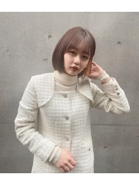 レスピア 銀座中央通り店(Respia) インナーカラー×小顔ボブ【銀座/有楽町】30代40代50代