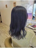 ネイビーカラー×ケアカラー×艶カラー