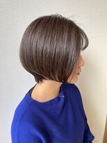 グリンプス 大濠店(Glimpse) 丸みショートボブ 顔周り小顔似合わせ 前下がり大人可愛い