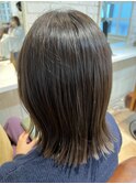 切りっぱなしボブ　ミディアム