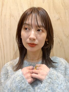 アンガーデン(Une GARDEN) 切りっぱなしボブ エアリーロング 美髪 ピンクブラウン