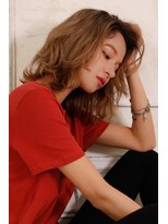 ハル 泉中央(hal)&nbsp;【hal泉中央】外ハネマッシュウルフ×アッシュブラウン