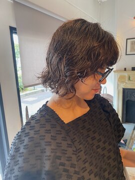 エルラド(LRAD) レイヤーボブパーマ