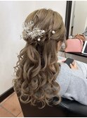 ハーフアップ