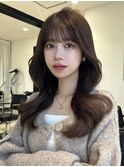 ☆韓国くびれヘア お顔周りカット ブラウンベージュ☆