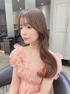 ロンド メリー 大宮(Lond merry) ミニウルフレイヤーカット顔周り前髪韓国ミディアムロング/大宮