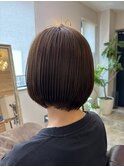 大人可愛い30代40代50代ショートボブ