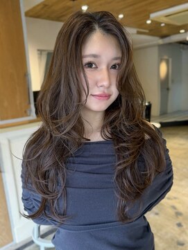 エイン(EYN) マロンベージュ×レイヤーカット/ロングレイヤー/ベージュカラー