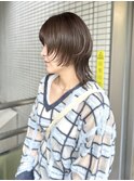 20代30代40代 ウルフレイヤークラゲヘアー/ココアベージュ