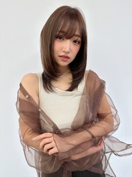 ヴィンスジオ 岐阜駅南(vince gio) レイヤーカット/顔まわりカット