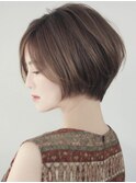 ひし形シルエット　大人ショートボブ　ruen 熊本　田口紗羅