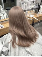 ミルクティーベージュ/ダブルカラー/ケアブリーチ