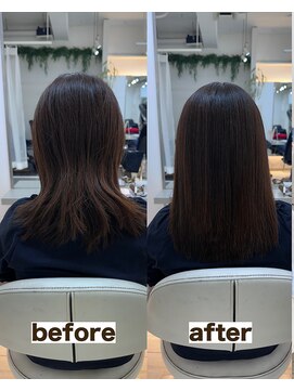 シゲ 自由が丘店(SHIGE) 乾かすだけでまとまる地毛風髪質改善ストレート40代50代縮毛矯正
