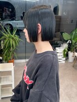 ロンド ブランシュ 錦糸町北口(Lond blanche)&nbsp;オリーブグレー/韓国レイヤーカット/マロンベージュ/ボブ/小顔