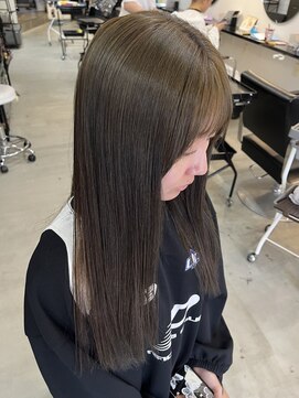 ラック 津田沼(LUCK) オリーブグレージュ/津田沼/韓国/ケアブリーチ/似合わせカット