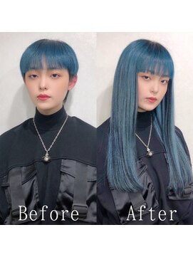 エクステ専門店 あるじゃんすー 水戸店 ターコイズブルージュ#シールエクステ#ブルーグレージュ#水戸