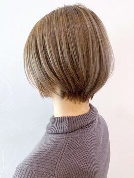 アイティーバイアルバム 松戸店(IT by ALBUM) ミルクティーショート_カーキグレージュマッシュ_ba317651