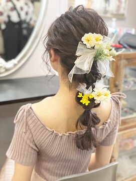 ローラ 本店(Rola) カジュアル編みおろし ヘアセット