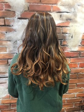 ヘアメイク エンデュー(hair make EnDeux) バレイヤージュカラー