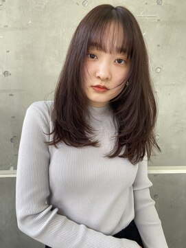 アクアオモテサンドウ(ACQUA omotesando) △大人可愛いレイヤーカットチョコレートブラウン艶カラー