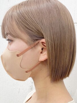 ベレーザ 渋谷(BELEZA) 3494シルキーベージュオン眉タンバルモリボブオルチャンヘア