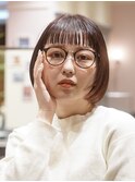 ミニボブ/オン眉ボブ/ボブ/ショートボブ/ぱつっとボブ/梅田/大阪