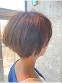 後頭部ふんわりラフショートボブ☆40代髪型50代髪型