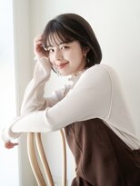 ガーランドツー(Garland 2F)&nbsp;ワイドバングが大人可愛い♪ぱつっと耳かけ小顔ボブ《池袋》