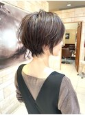 似合わせカット 大人 ショートボブ 前髪 川崎 オリーブベージュ