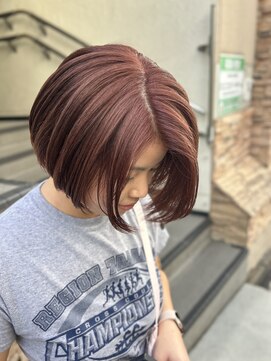 グロウ 恵比寿(grow) red brown×shortbob