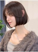 Cote 美髪/オリーブベージュ/セミディ/カットレイヤーボブ