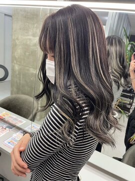 キング(K!ng) 縮毛矯正髪質改善ハイライトレイヤーカット枚方美容室エクステ