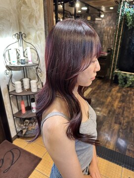 ヘアー クリエイト カルバリ(HAIR CREATE Calbari) ワインレッド