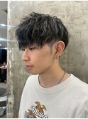 波巻きツイストスパイラルパーマ/フェザーパーマ/眉毛/メンズ