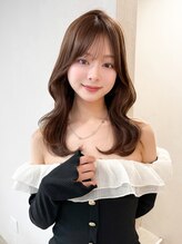 レア 表参道(L'ea) 黒髪 クラゲヘアー オリーブグレー 小顔 ココアベージュ