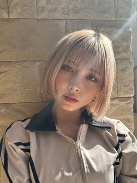 アース 溝の口店(HAIR&MAKE EARTH) ハイトーンボブ[溝の口/髪質改善/縮毛矯正/白髪ぼかし]