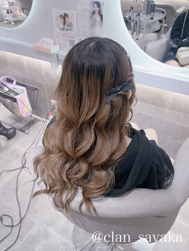 ヘア サロン クラン 東心斎橋店(hair salon clan) ねじりハーフツイン/心斎橋ヘアセット