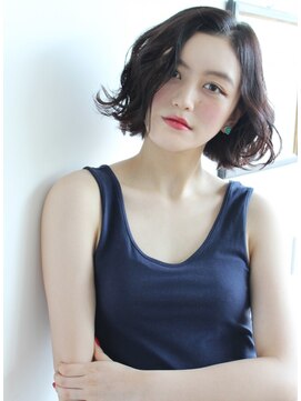 ワースホワイル(WORTH WHILE) 大人ガーリー/チョコレート/プリカール/小顔カット/外ハネボブ