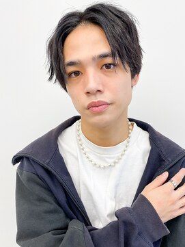 シアター 前橋(theater) 束感黒髪ナチュラル人気流行センターパート韓国風