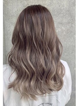 ユアーズヘア 日吉店(youres hair) ハイライトバレイヤージュ 3Dハイライト ピンクアッシュ