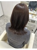 アッシュグレージュ×大人くびれヘア